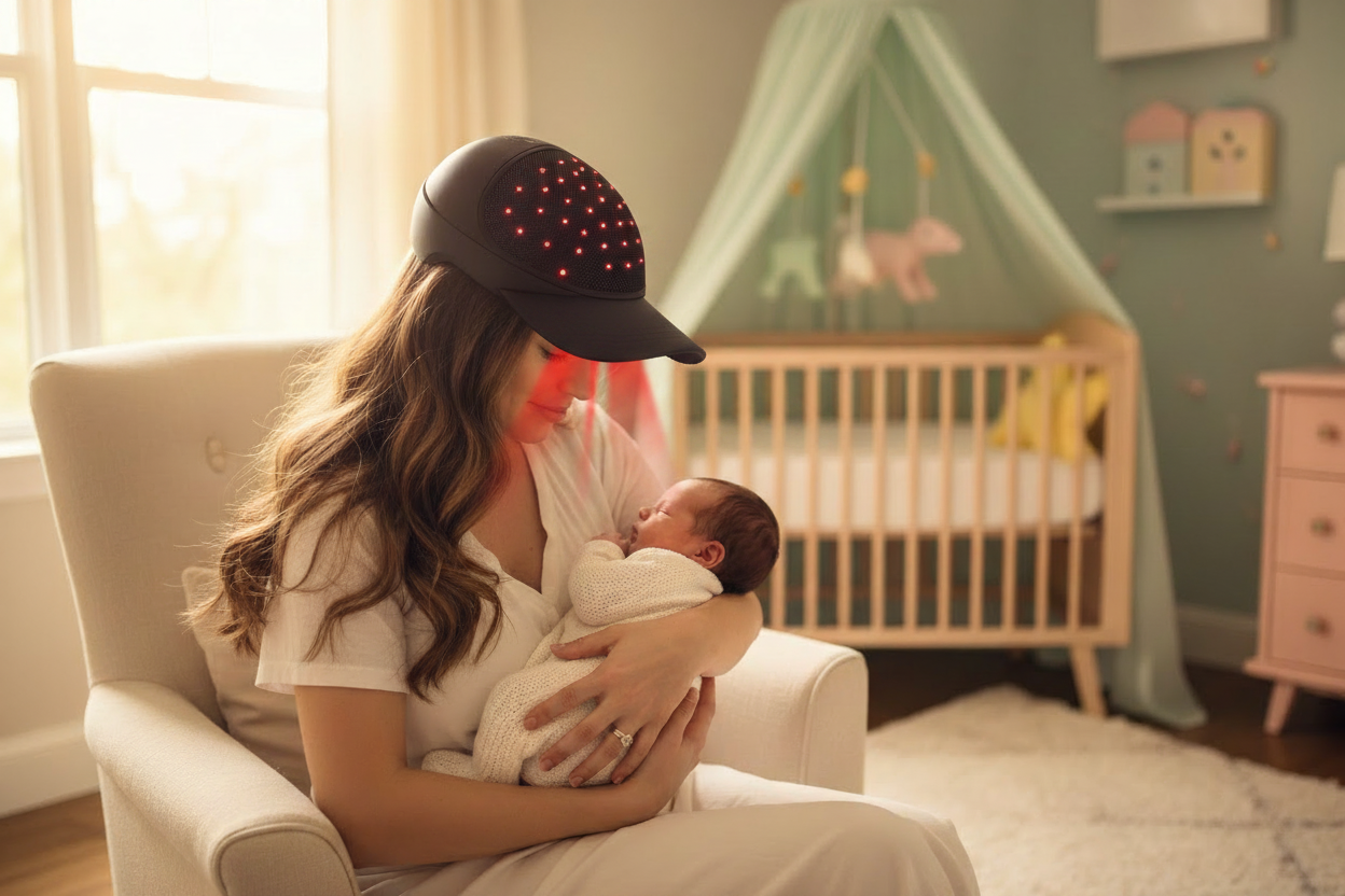 Chute de Cheveux Post-Partum : Causes, Durée & Solution Laser LLLT